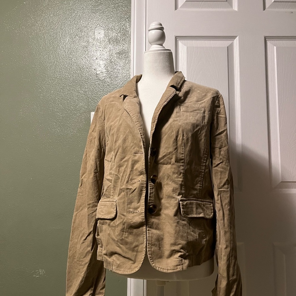 Almost Vintage Old Navy Women's Tan Corduroy Blazer